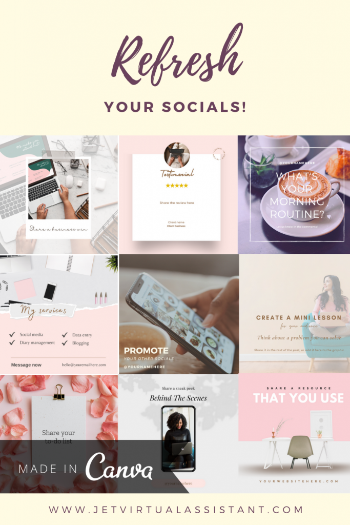 Canva template for instagram